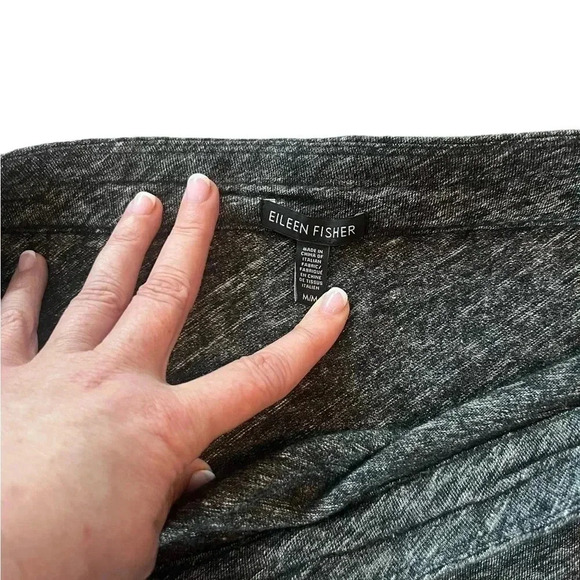 Eileen fisher woolblend skirt size medium grey black - Picture 3 of 5